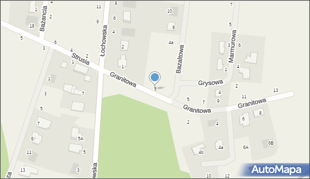 Murowaniec, Granitowa, 3, mapa Murowaniec