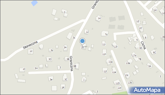 Mysłowice, Graniczna, 10, mapa Mysłowice