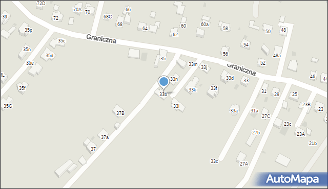 Mysłowice, Graniczna, 33o, mapa Mysłowice