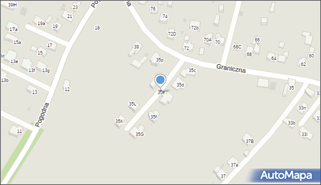 Mysłowice, Graniczna, 35e, mapa Mysłowice