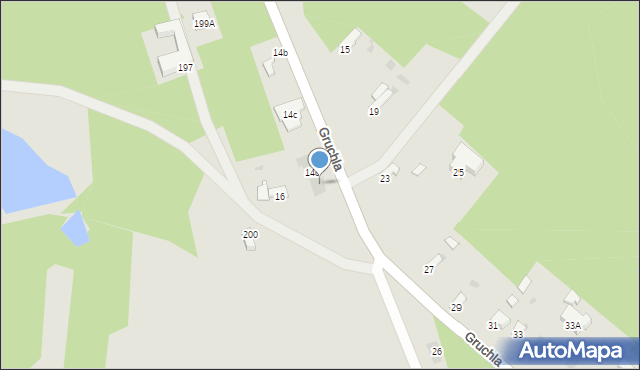 Myszków, Gruchla, 14e, mapa Myszków