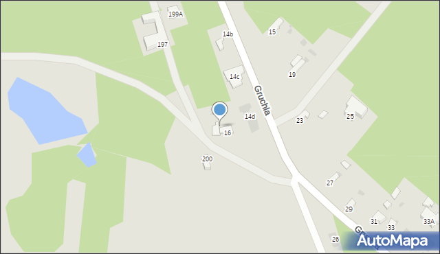 Myszków, Gruchla, 16A, mapa Myszków