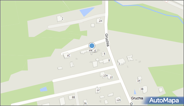 Myszków, Gruchla, 4aa, mapa Myszków