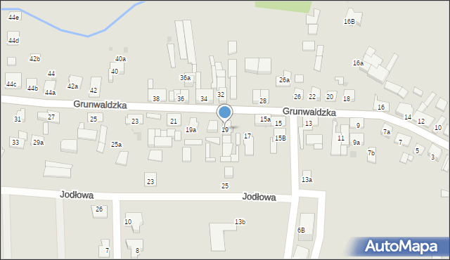 Namysłów, Grunwaldzka, 19, mapa Namysłów