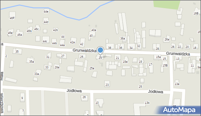 Namysłów, Grunwaldzka, 23, mapa Namysłów
