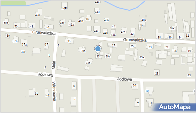 Namysłów, Grunwaldzka, 33, mapa Namysłów