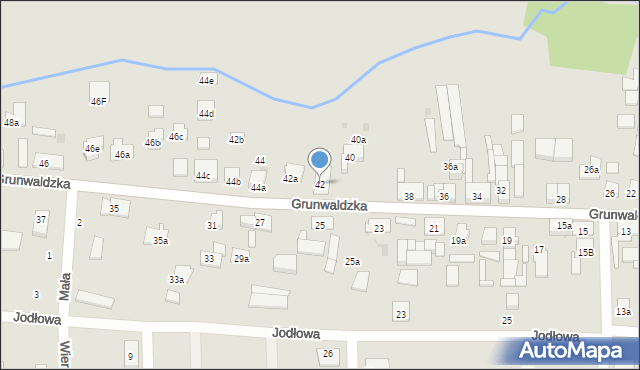 Namysłów, Grunwaldzka, 42, mapa Namysłów