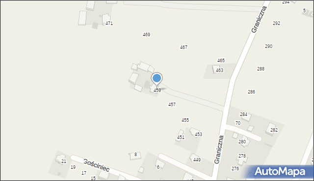 Narama, Graniczna, 459, mapa Narama