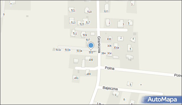 Narama, Graniczna, 503, mapa Narama