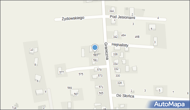 Narama, Graniczna, 583, mapa Narama