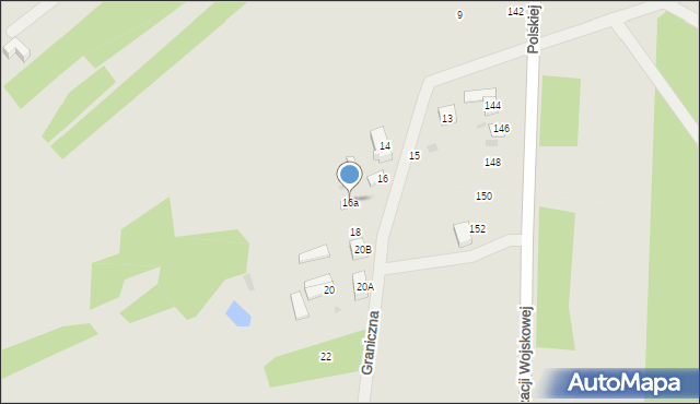 Nasielsk, Graniczna, 16a, mapa Nasielsk