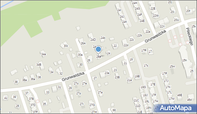 Niepołomice, Grunwaldzka, 24a, mapa Niepołomice