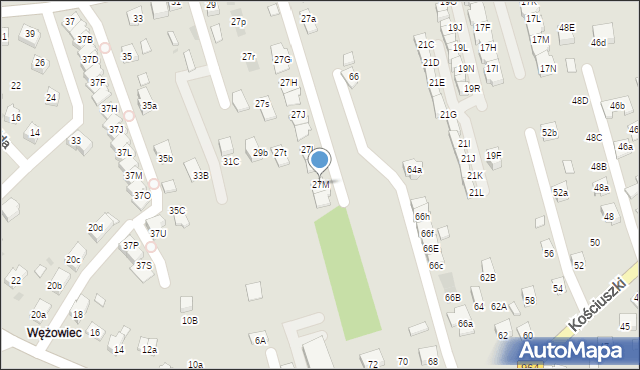 Niepołomice, Grunwaldzka, 27M, mapa Niepołomice