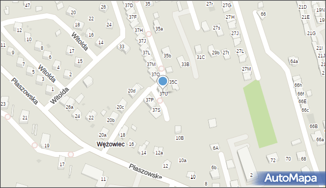 Niepołomice, Grunwaldzka, 37U, mapa Niepołomice