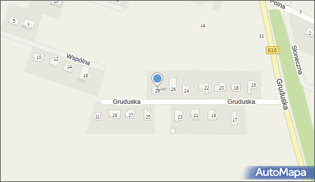 Niestum, Gruduska, 28, mapa Niestum