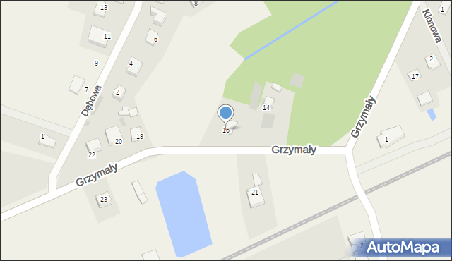 Nikielkowo, Grzymały Jana, 16, mapa Nikielkowo