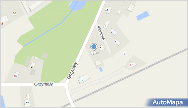 Nikielkowo, Grzymały Jana, 17, mapa Nikielkowo