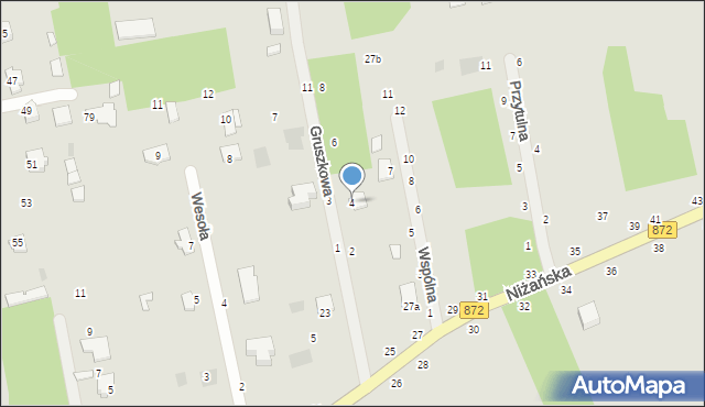 Nowa Dęba, Gruszkowa, 4, mapa Nowa Dęba