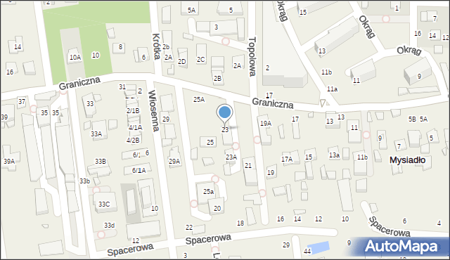 Nowa Iwiczna, Graniczna, 23, mapa Nowa Iwiczna