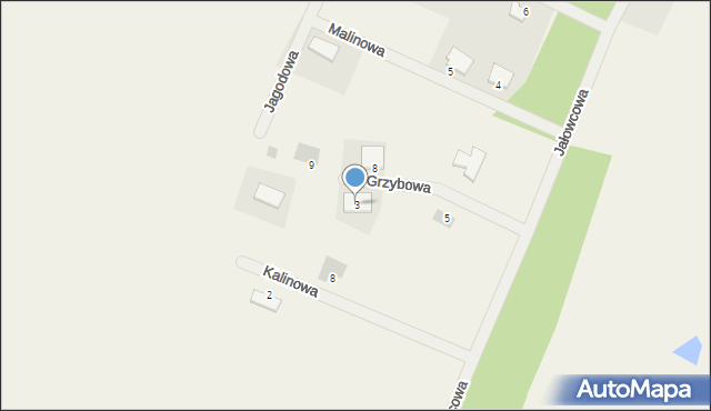 Nowa Kopernia, Grzybowa, 3, mapa Nowa Kopernia