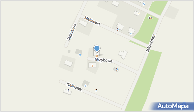 Nowa Kopernia, Grzybowa, 8, mapa Nowa Kopernia