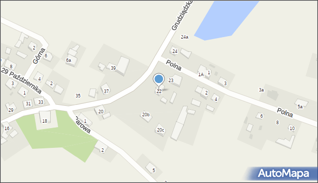 Nowa Wieś, Grudziądzka, 22, mapa Nowa Wieś