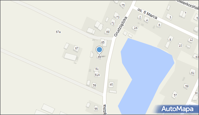 Nowa Wieś, Grudziądzka, 63, mapa Nowa Wieś