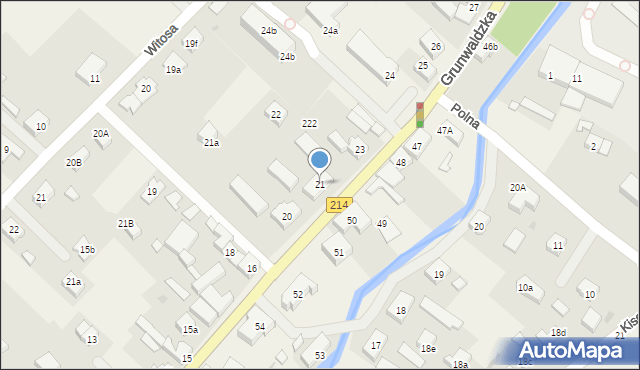 Nowa Wieś Lęborska, Grunwaldzka, 21, mapa Nowa Wieś Lęborska