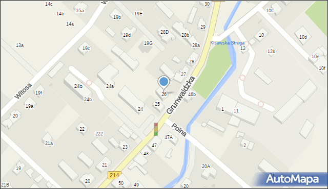 Nowa Wieś Lęborska, Grunwaldzka, 26, mapa Nowa Wieś Lęborska