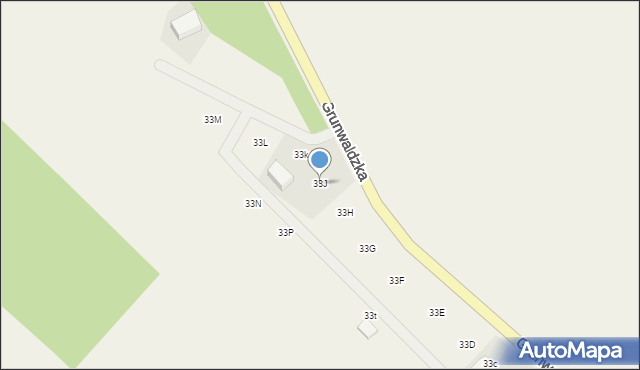 Nowa Wieś Lęborska, Grunwaldzka, 33J, mapa Nowa Wieś Lęborska