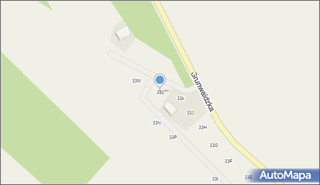 Nowa Wieś Lęborska, Grunwaldzka, 33L, mapa Nowa Wieś Lęborska