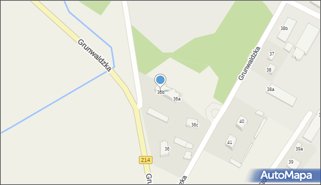 Nowa Wieś Lęborska, Grunwaldzka, 36b, mapa Nowa Wieś Lęborska