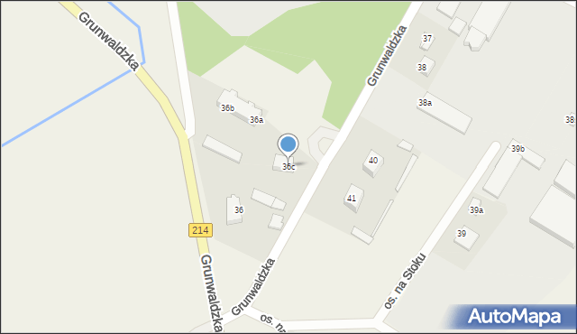 Nowa Wieś Lęborska, Grunwaldzka, 36c, mapa Nowa Wieś Lęborska