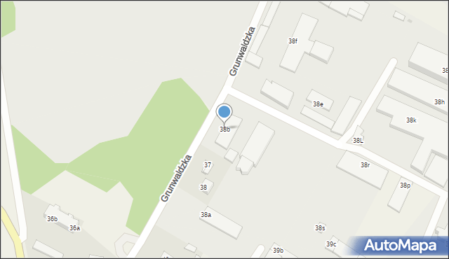 Nowa Wieś Lęborska, Grunwaldzka, 38b, mapa Nowa Wieś Lęborska