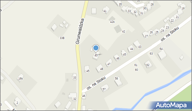Nowa Wieś Lęborska, Grunwaldzka, 43, mapa Nowa Wieś Lęborska