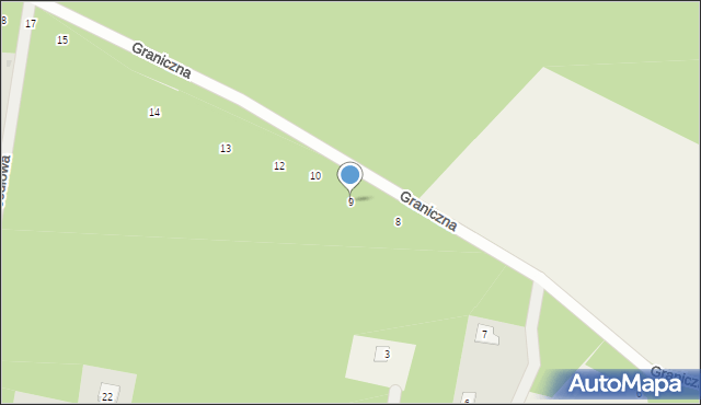 Nowe Grobice, Graniczna, 9, mapa Nowe Grobice
