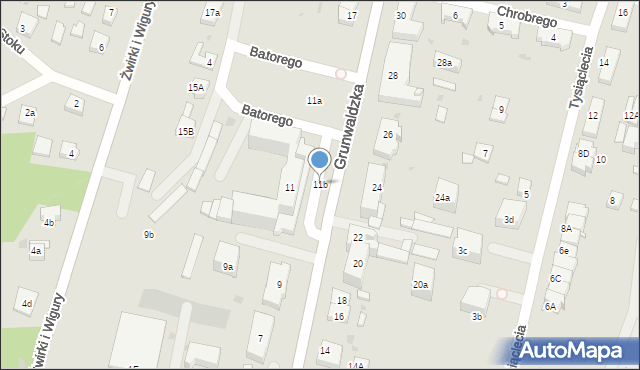 Nowe Miasto Lubawskie, Grunwaldzka, 11b, mapa Nowe Miasto Lubawskie