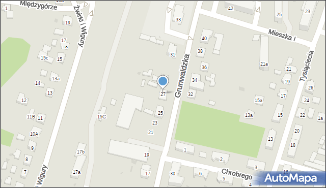 Nowe Miasto Lubawskie, Grunwaldzka, 27, mapa Nowe Miasto Lubawskie