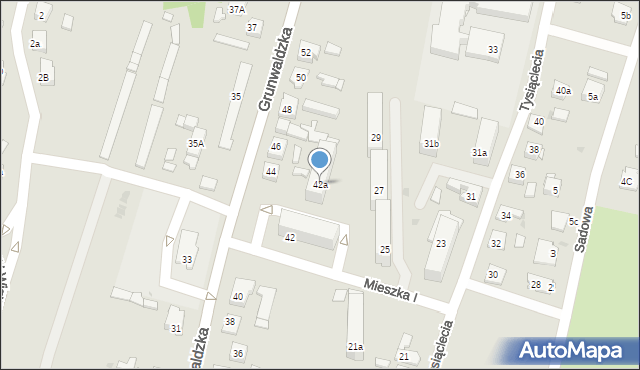 Nowe Miasto Lubawskie, Grunwaldzka, 42a, mapa Nowe Miasto Lubawskie