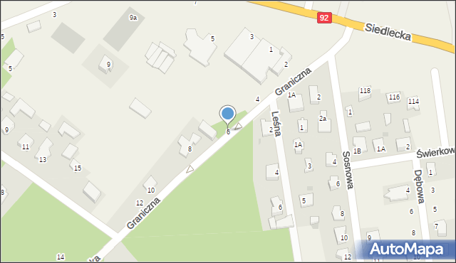 Nowe Opole, Graniczna, 6, mapa Nowe Opole