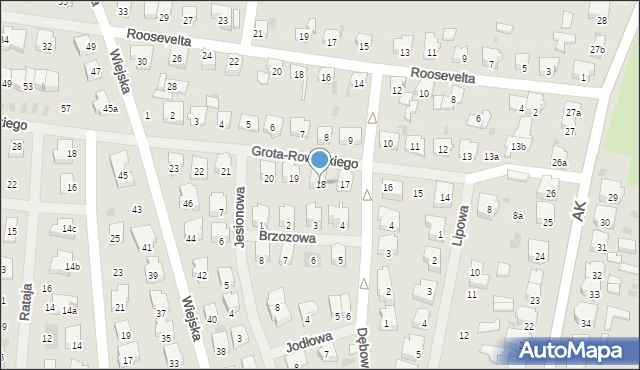 Nowogard, Grota-Roweckiego Stefana, gen., 18, mapa Nowogard