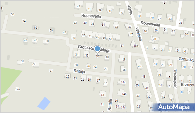 Nowogard, Grota-Roweckiego Stefana, gen., 30, mapa Nowogard