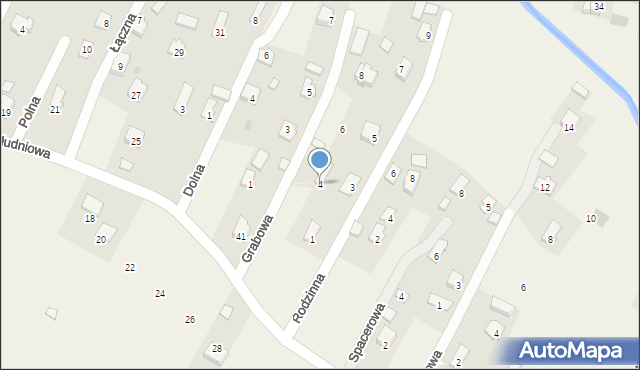 Nowosielce, Grabowa, 4, mapa Nowosielce