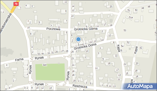 Nowy Korczyn, Grotnicka Dolna, 3, mapa Nowy Korczyn