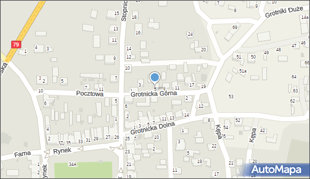 Nowy Korczyn, Grotnicka Górna, 5, mapa Nowy Korczyn