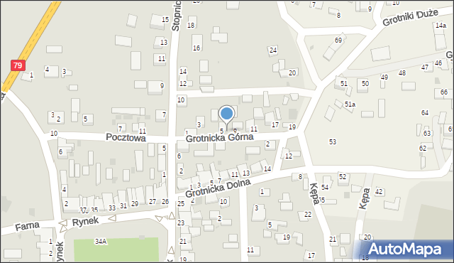 Nowy Korczyn, Grotnicka Górna, 7, mapa Nowy Korczyn