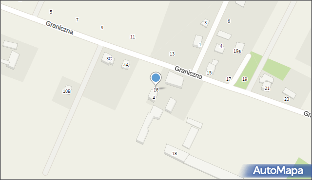 Nowy Tuchom, Graniczna, 16, mapa Nowy Tuchom