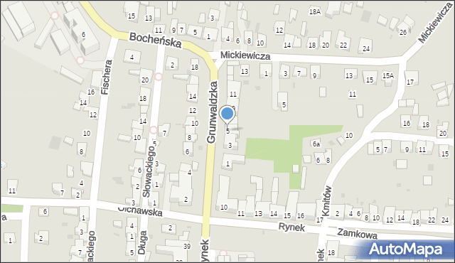 Nowy Wiśnicz, Grunwaldzka, 5, mapa Nowy Wiśnicz
