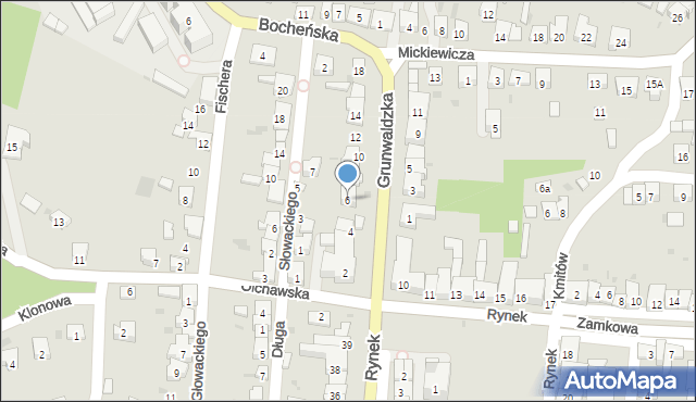 Nowy Wiśnicz, Grunwaldzka, 6, mapa Nowy Wiśnicz