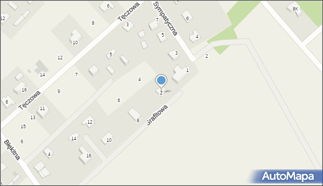 Odrano-Wola, Grafitowa, 2, mapa Odrano-Wola